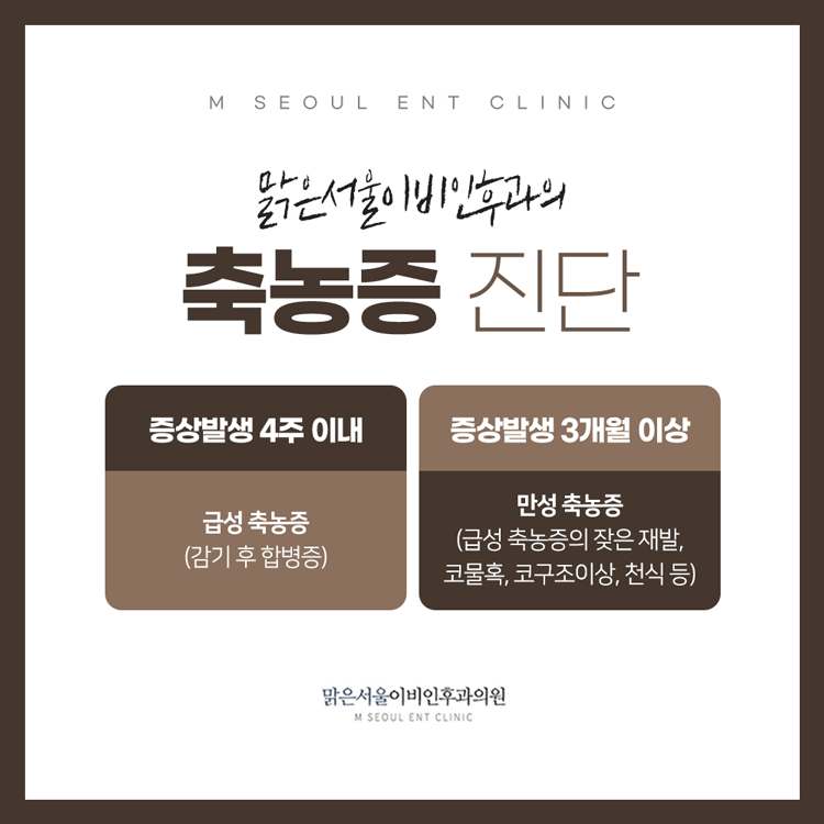 동두천축농증 치료가 어려웠다면
