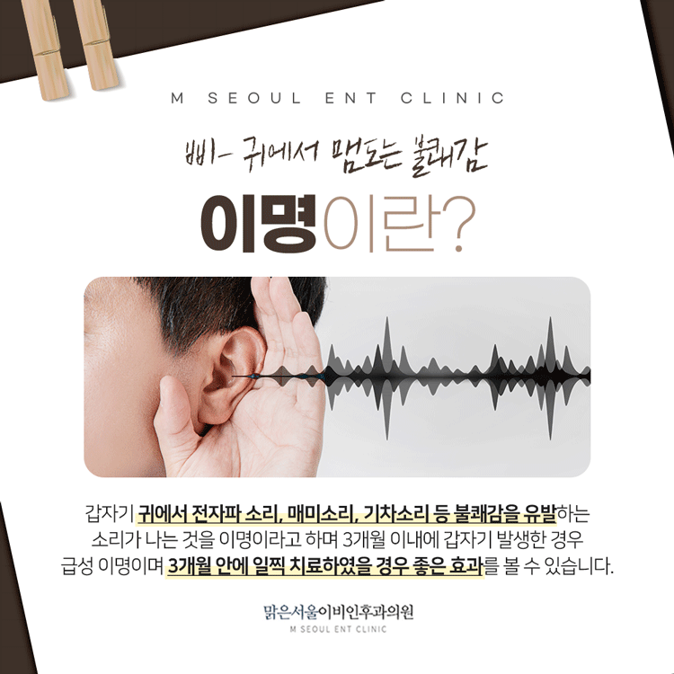 의정부 이명 갑자기 찾아오는