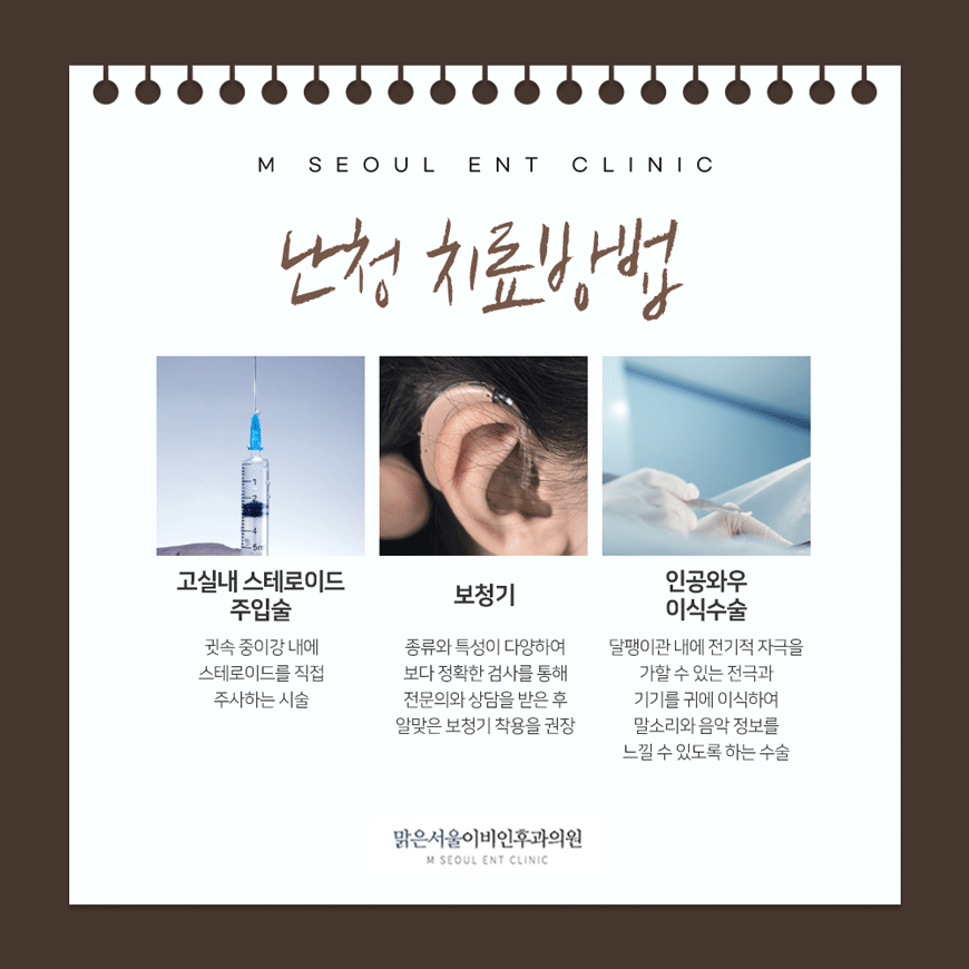 양주난청 유형에 따라서