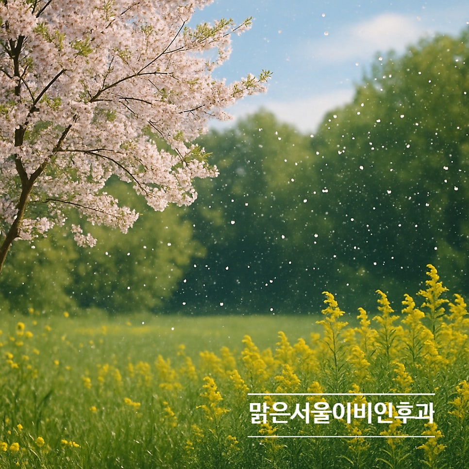 [의정부 알레르기 비염] 꽃가루가 많이 날리는 봄! 알레르기비염 주의보