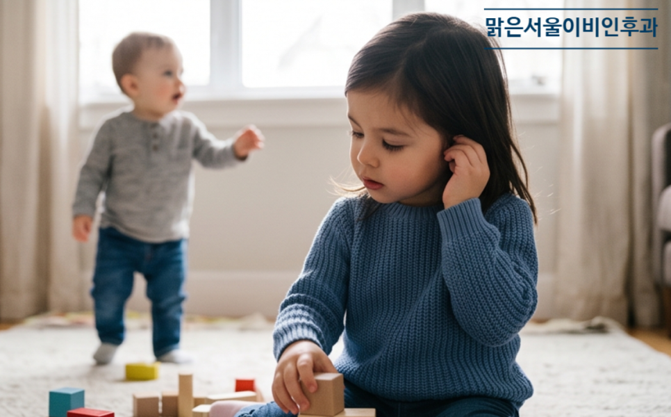 [포천이비인후과] 삼출성 중이염, 어린아이에게 흔히 나타납니다