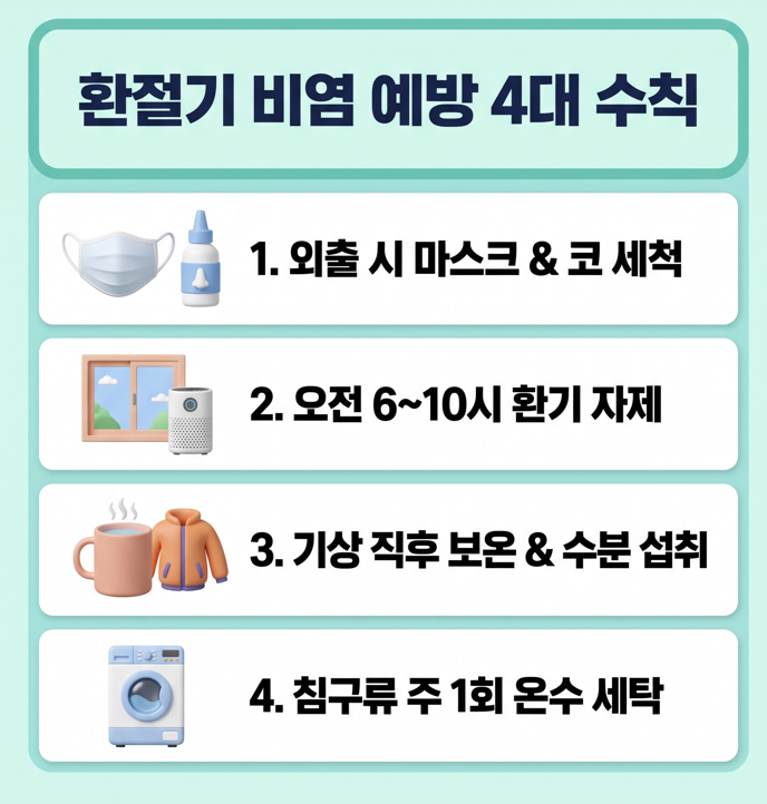 [민락동이비인후과] 아침마다 콧물·재채기 심하다면? 가을 알레르기 비염 검사 및 치료
