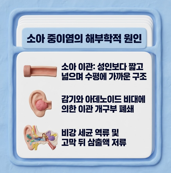 [별내이비인후과] 감기만 걸리면 중이염 반복되는 우리 아이, 원인부터 짚어봐야 해요