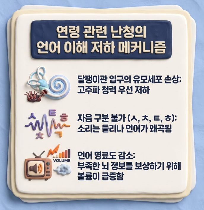 [민락동이비인후과] 가족이 TV 소리 너무 크다고 한다면, 노인성 난청 체크해볼 때