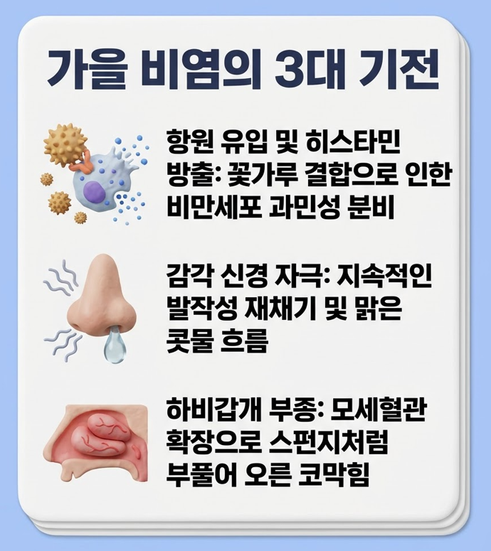 [별내이비인후과] 아침저녁 재채기·맑은 콧물, 감기 아닌 가을철 알레르기 비염일 수 있어요